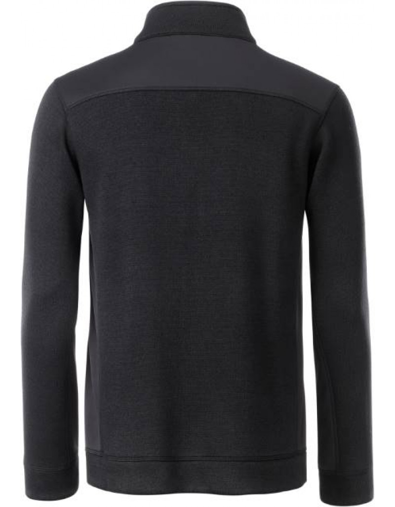 Îmbrăcăminte de lucru pentru bărbați, din fleece tricotat, cu fermoar 1/2 - rezistentă